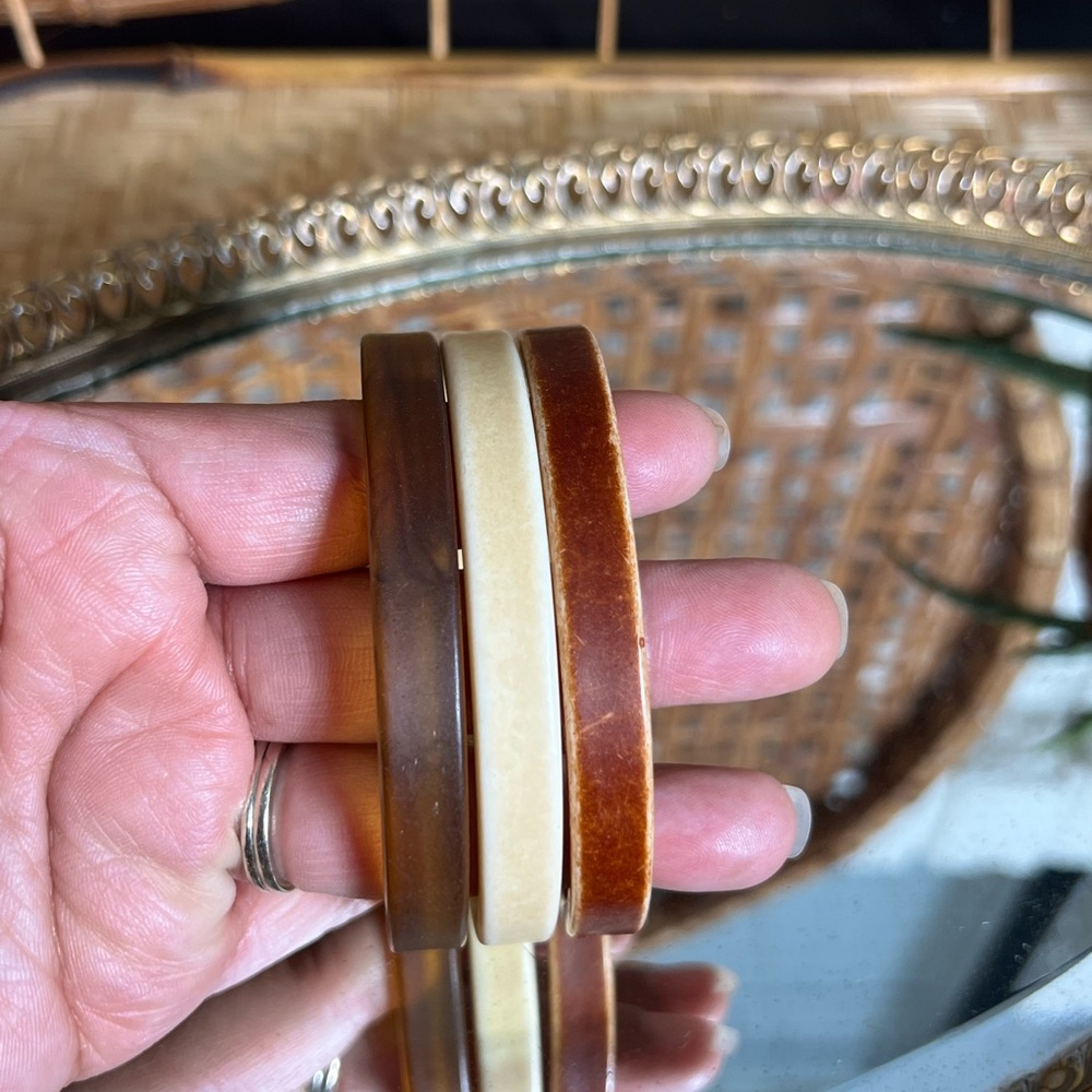 Vintage Bracelets - Set of 3 - Neutrals - Picture 6 of 6